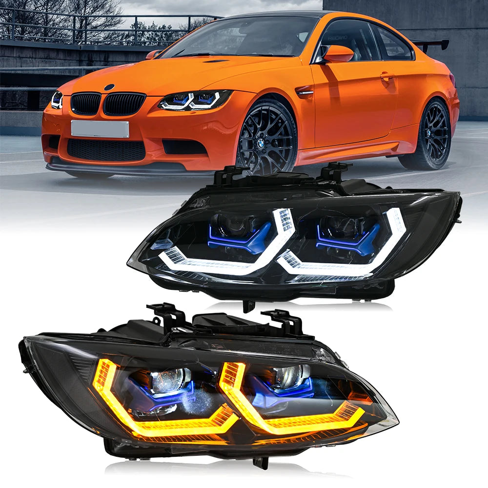 Feux de Jour DRL BMW Série 3 E92 E93 2007-2013 - vue de face - Becquet Voiture