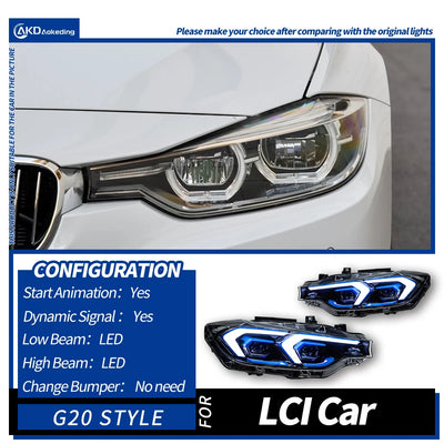 Feux de Jour DRL BMW Série 3 F30 2013-2019 - détail du montage - Becquet Voiture