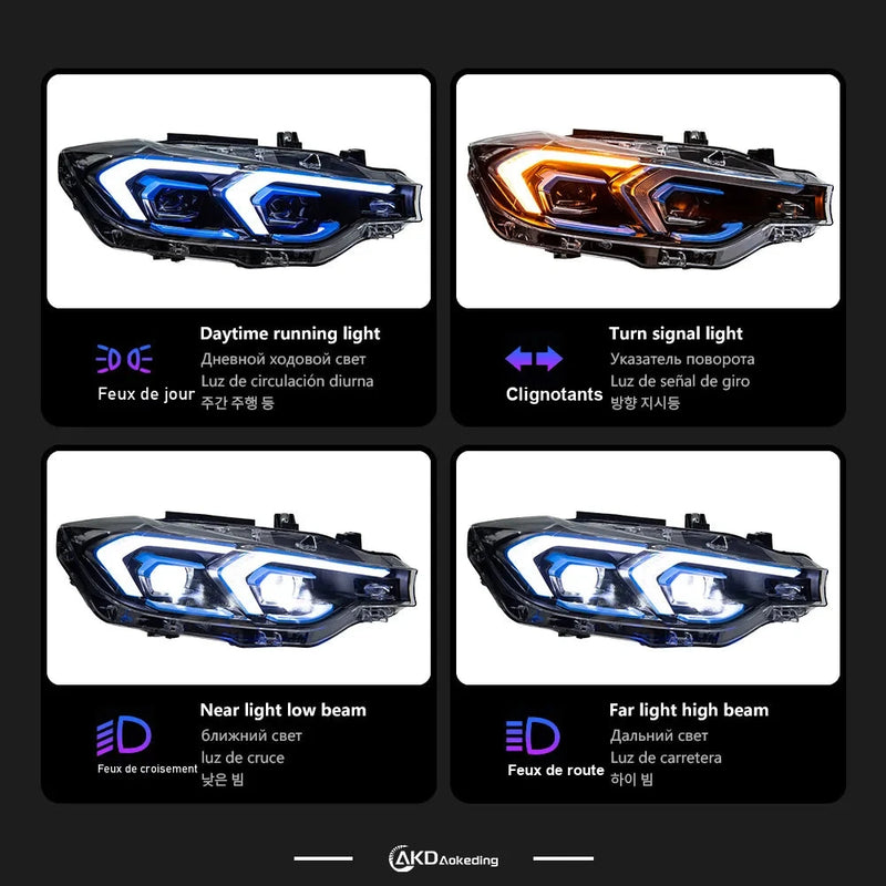 Tagfahrleuchten DRL BMW 3er F30 2013-2019 - Rückansicht - Becquet Voiture