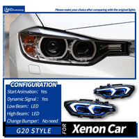 Tagfahrleuchten DRL BMW 3er F30 2013-2019 - Draufsicht - Becquet Voiture