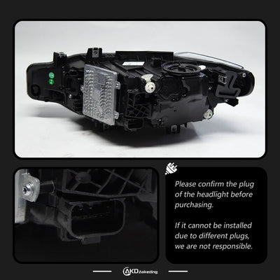 Feux de Jour DRL BMW Série 3 F30 2013-2019 - vue de trois-quarts - Becquet Voiture