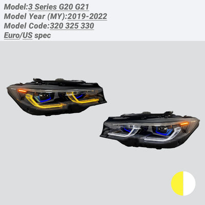 Feux de Jour DRL BMW Série 3 G20 G21 2019-2022 - en situation - Becquet Voiture