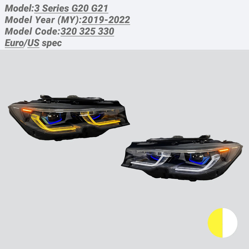 Feux de Jour DRL BMW Série 3 G20 G21 2019-2022 - en situation - Becquet Voiture
