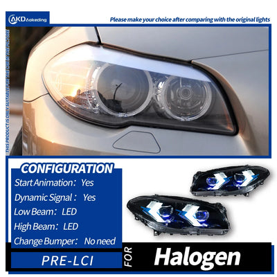Feux de Jour DRL BMW Série 5 F10 2010-2017 - détail du montage - Becquet Voiture