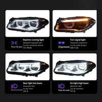 Feux de Jour DRL BMW Série 5 F10 F18 2010-2017 - vue arrière - Becquet Voiture