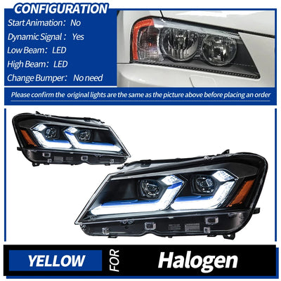 Feux de Jour DRL BMW X3 F25 2010-2013 - vue de dessus - Becquet Voiture