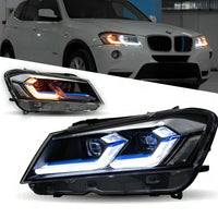 Feux de Jour DRL BMW X3 F25 2010-2013 - vue de face - Becquet Voiture