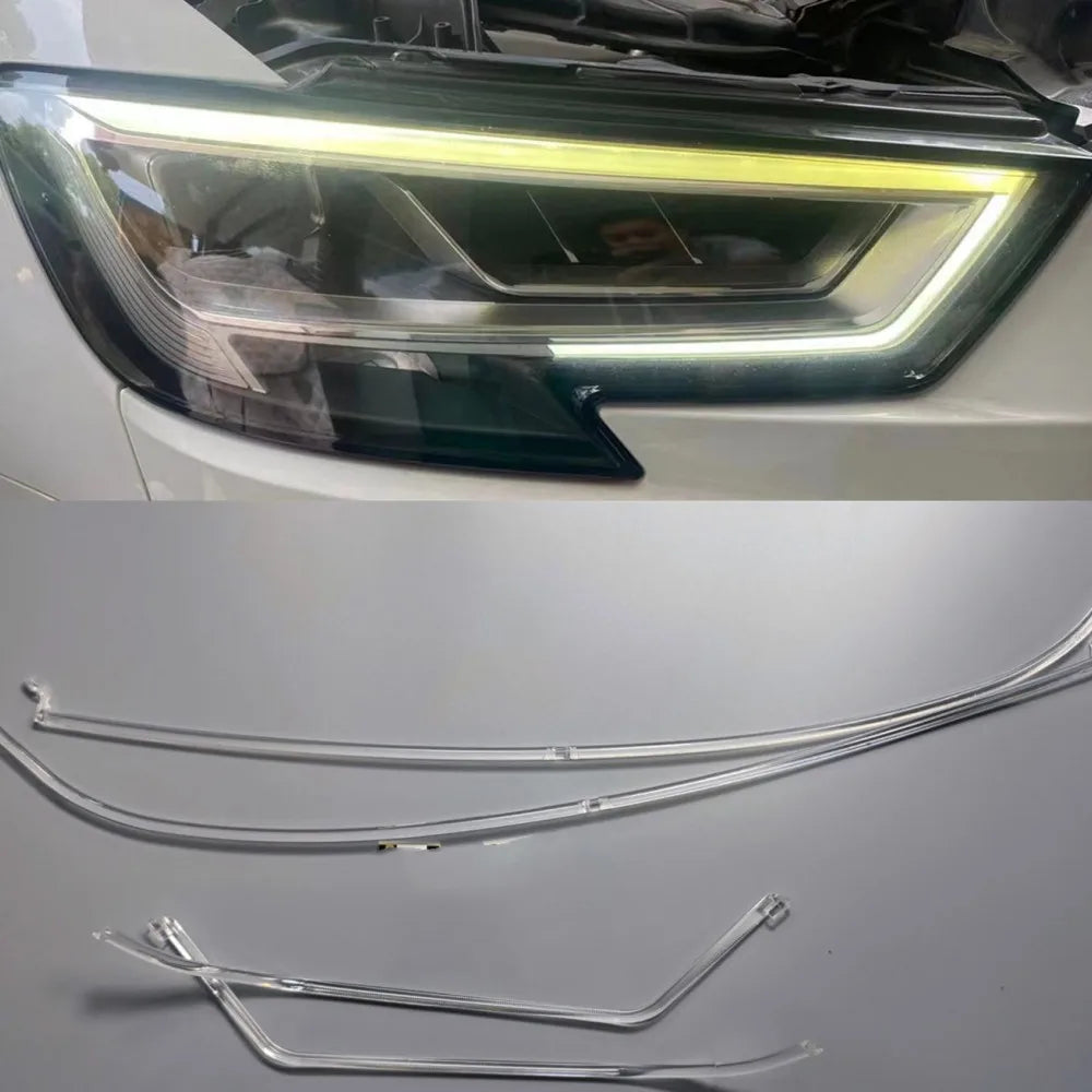 Feux de Jour DRL LED Audi A3 2017-2020 - vue de face - Becquet Voiture