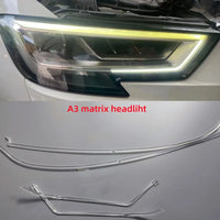 Feux de Jour DRL LED Audi A3 2017-2020 - vue de trois-quarts - Becquet Voiture