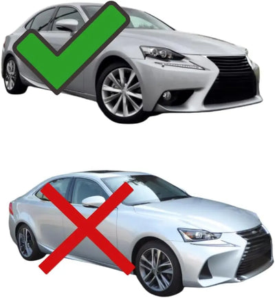 Feux de Jour DRL LED Lexus IS 2014-2016 (réf. 3) - vue de profil - Becquet Voiture