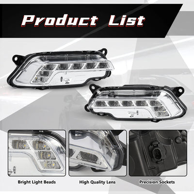 Feux de Jour DRL LED Mercedes Benz W212 E350 E550 E63 - vue arrière - Becquet Voiture