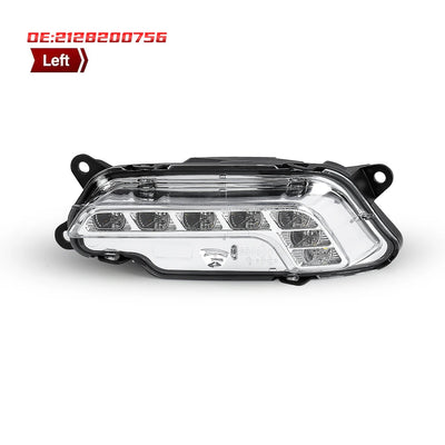 Feux de Jour DRL LED Mercedes Benz W212 E350 E550 E63 - vue de dessus - Becquet Voiture