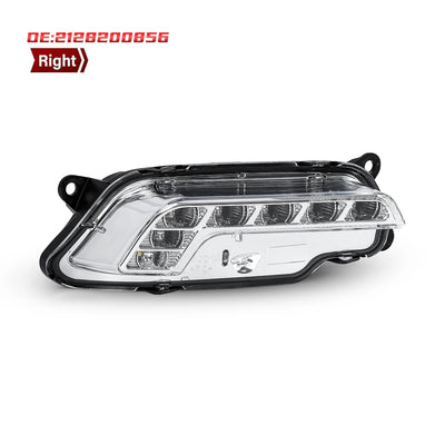 Feux de Jour DRL LED Mercedes Benz W212 E350 E550 E63 - vue rapprochée - Becquet Voiture