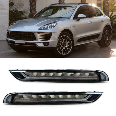 Feux de Jour DRL LED Porsche Macan 95B 2014-2018 - vue de face - Becquet Voiture