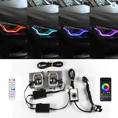 Feux de Jour DRL LED RGBW BMW M2 G87 Série 2 G42 2023-2025 - vue de face - Becquet Voiture