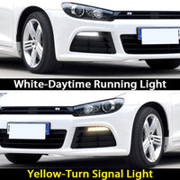 Feux de Jour DRL LED Volkswagen Scirocco 2010-2014 - vue de profil - Becquet Voiture