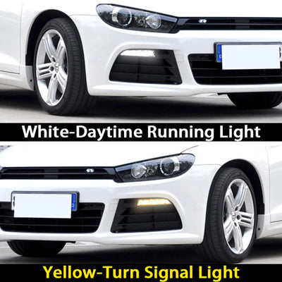Feux de Jour DRL LED Volkswagen Scirocco 2010-2014 - vue de profil - Becquet Voiture
