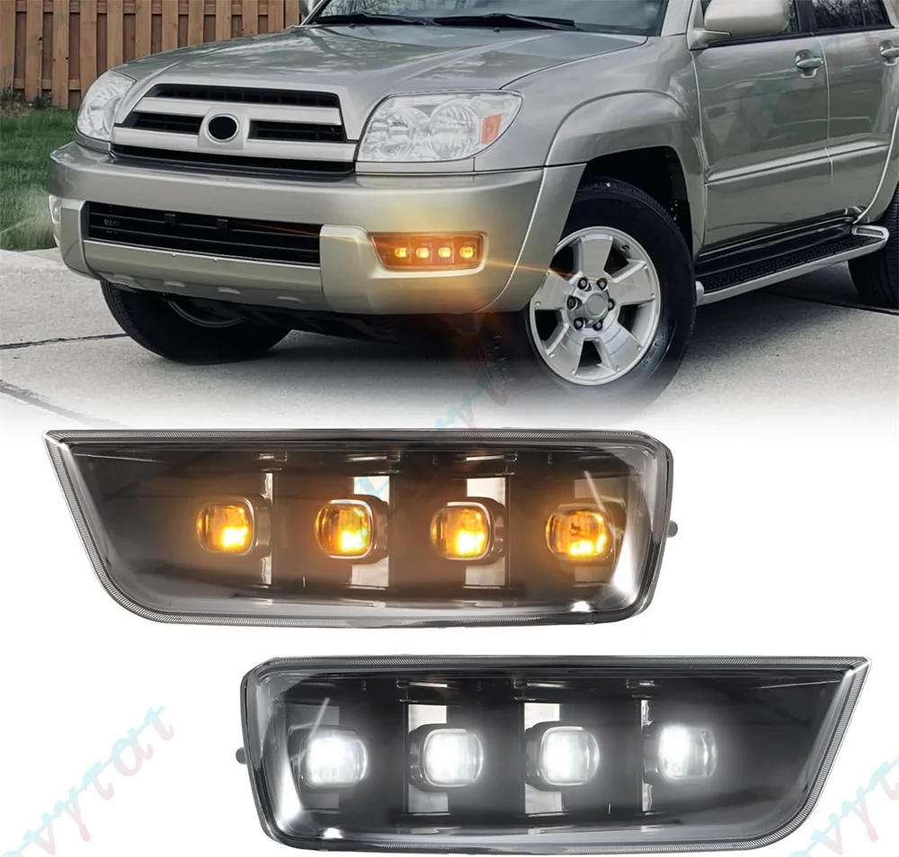 Feux de Jour DRL Toyota 4Runner 2003-2005 - vue de face - Becquet Voiture