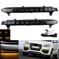 Feux de Jour LED Clignotant Dynamique Audi Q7 4L 2006-2015 - vue arrière - Becquet Voiture