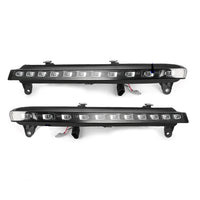 Feux de Jour LED Clignotant Dynamique Audi Q7 4L 2006-2015 - vue de face - Becquet Voiture