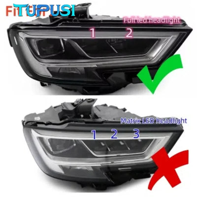Feux de Jour LED DRL Audi A3 S3 8V Panneau - vue arrière - Becquet Voiture