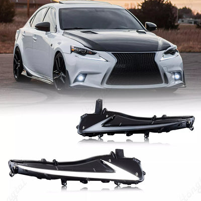Feux de Jour LED Lexus IS250 IS300 IS350 Séquentiels - packshot studio - Becquet Voiture