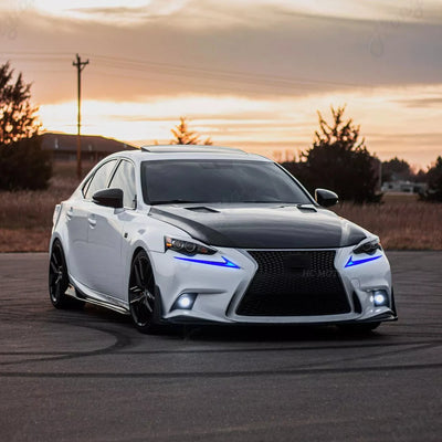 Feux de Jour LED Lexus IS250 IS300 IS350 Séquentiels - vue de profil - Becquet Voiture