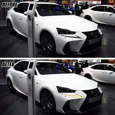 Feux de Jour LED Lexus IS250 IS300 IS350 Séquentiels - vue de trois-quarts - Becquet Voiture
