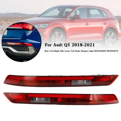 Feux de Pare-Chocs Arrière Inférieurs Audi Q5 2018-2021 L+R - vue de profil - Becquet Voiture