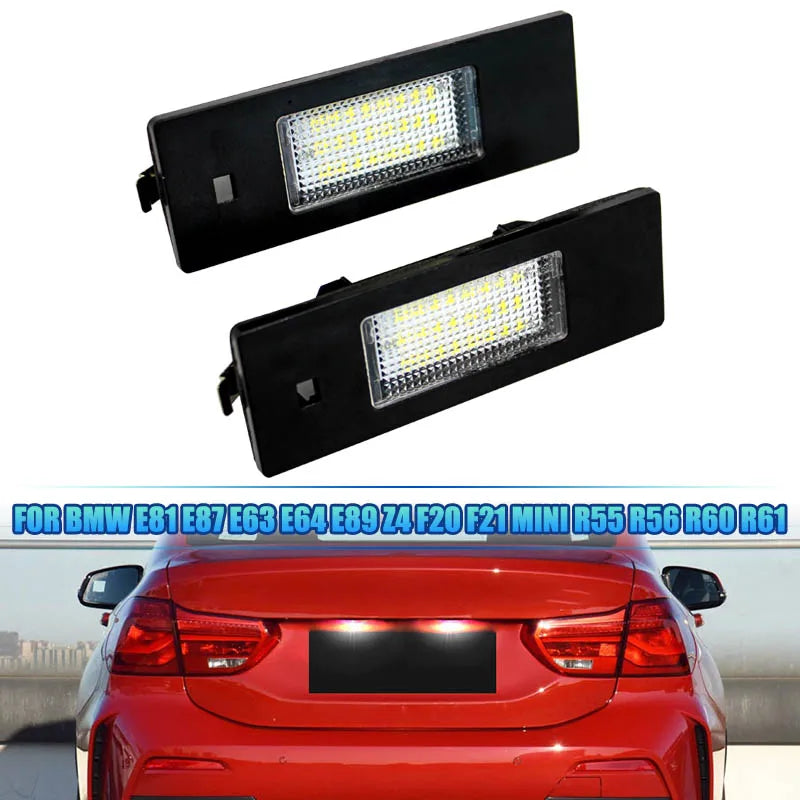 Feux de Plaque LED BMW Série 1 F20 Z4 MINI - vue de face - Becquet Voiture