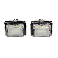 Feux de Plaque LED Mercedes Classe C W204 Classe E W212 - installé sur véhicule - Becquet Voiture