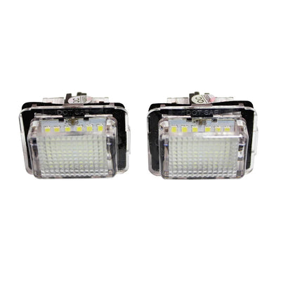 Feux de Plaque LED Mercedes Classe C W204 Classe E W212 - installé sur véhicule - Becquet Voiture