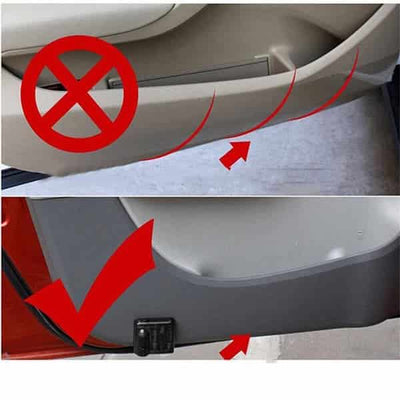 Feux de Porte LED Sans Fil VW Logo HD Kit 2 - vue arrière - Becquet Voiture