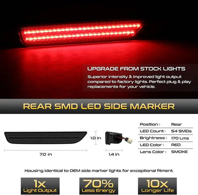 Feux de Position Latéraux LED Ford Mustang (2010-2014) Garde-Boue - vue de dessus - Becquet Voiture