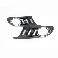 Feux DRL LED VW Golf 6 MK6 2009-2013 Antibrouillard Couleur - vue de trois-quarts - Becquet Voiture