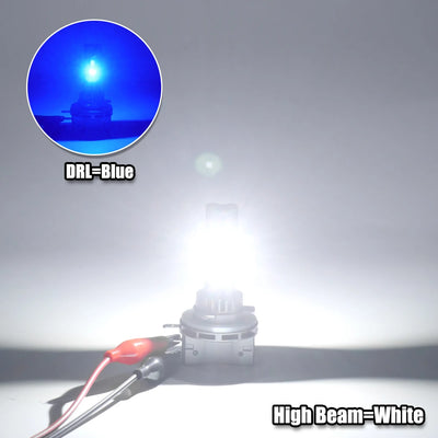 Feux Jour LED Canbus H15 DRL BMW Mercedes Audi VW Golf - en situation - Becquet Voiture