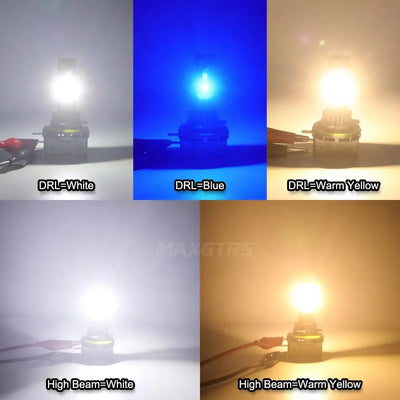 Feux Jour LED Canbus H15 DRL BMW Mercedes Audi VW Golf - packshot studio - Becquet Voiture