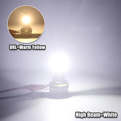 Feux Jour LED Canbus H15 DRL BMW Mercedes Audi VW Golf - vue de profil 2 - Becquet Voiture