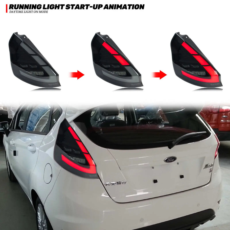 LED-Scheinwerfer Ford Fiesta MK7 MK7.5 2008-2020 Sequentiell - Dreiviertelansicht - Becquet Voiture