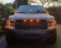 Feux LED Grille Ford F-150 2015-2019 Ambre Style Raptor - en situation - Becquet Voiture