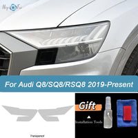 Film de Protection Phares Audi Q8 SQ8 RSQ8 - détail du montage - Becquet Voiture