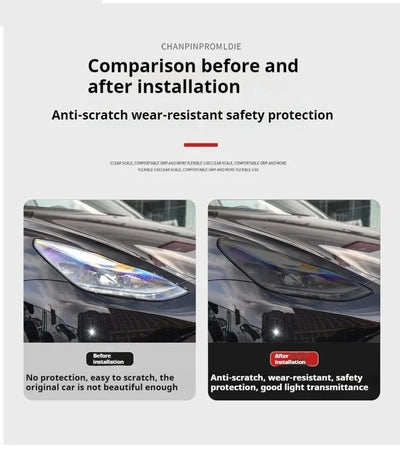Film de Protection Phares Volkswagen Golf 7 MK7 - installé sur véhicule - Becquet Voiture
