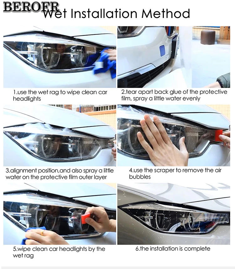 Film de Protection Phares Volkswagen Golf 7 MK7 - vue arrière - Becquet Voiture