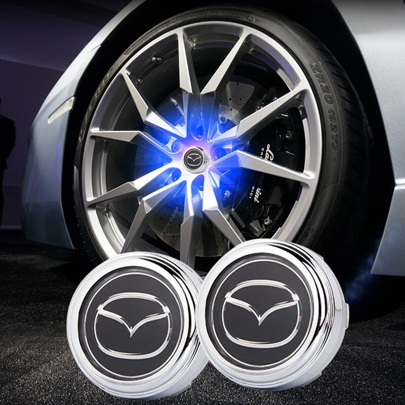 Cache Moyeu LED Flottant Mazda 56mm ABS Kit 4