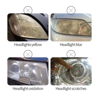 Fluide de Restauration et Polissage Phares 800ml - installé sur véhicule - Becquet Voiture