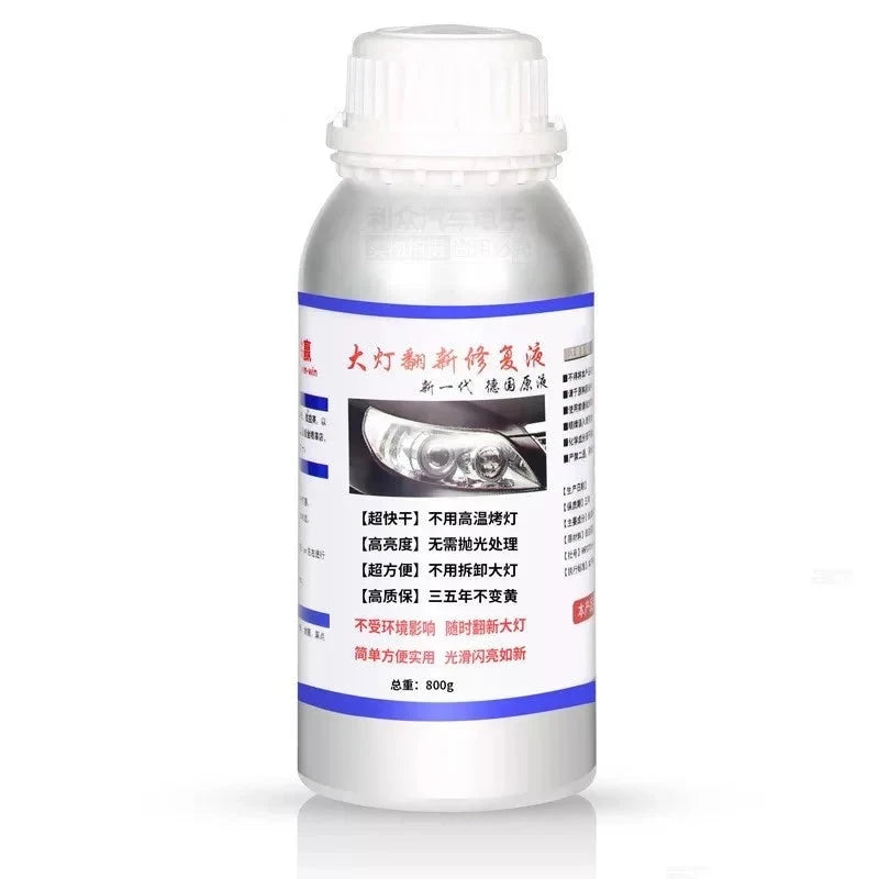 Fluide de Restauration et Polissage Phares 800ml - vue de face - Becquet Voiture