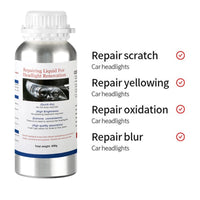 Fluide de Restauration et Polissage Phares 800ml - vue de profil - Becquet Voiture