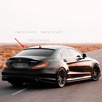 For Mercedes CLS Class W218 Roof Spoiler black Rear Trunk Spoiler Wing AMG Style 2011 2012 2013 2014 2015 2016 - en situation - Becquet Voiture