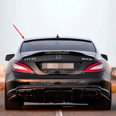 For Mercedes CLS Class W218 Roof Spoiler black Rear Trunk Spoiler Wing AMG Style 2011 2012 2013 2014 2015 2016 - vue de face 2 - Becquet Voiture