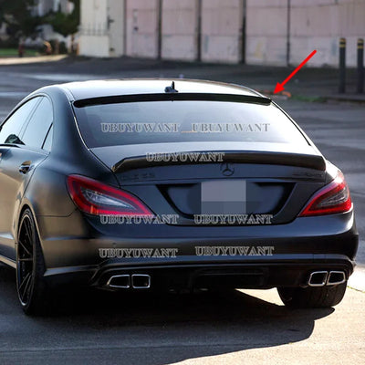 For Mercedes CLS Class W218 Roof Spoiler black Rear Trunk Spoiler Wing AMG Style 2011 2012 2013 2014 2015 2016 - vue de profil 2 - Becquet Voiture